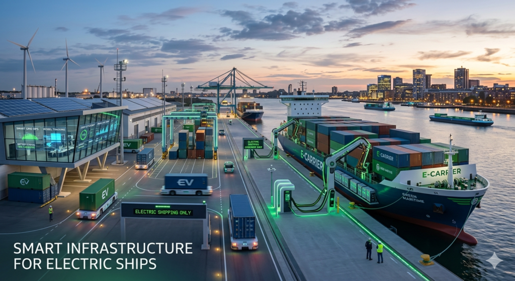 Smart infrastructure for electric ships