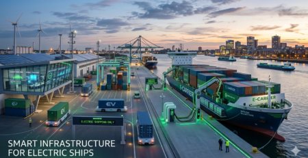 Smart infrastructure for electric ships